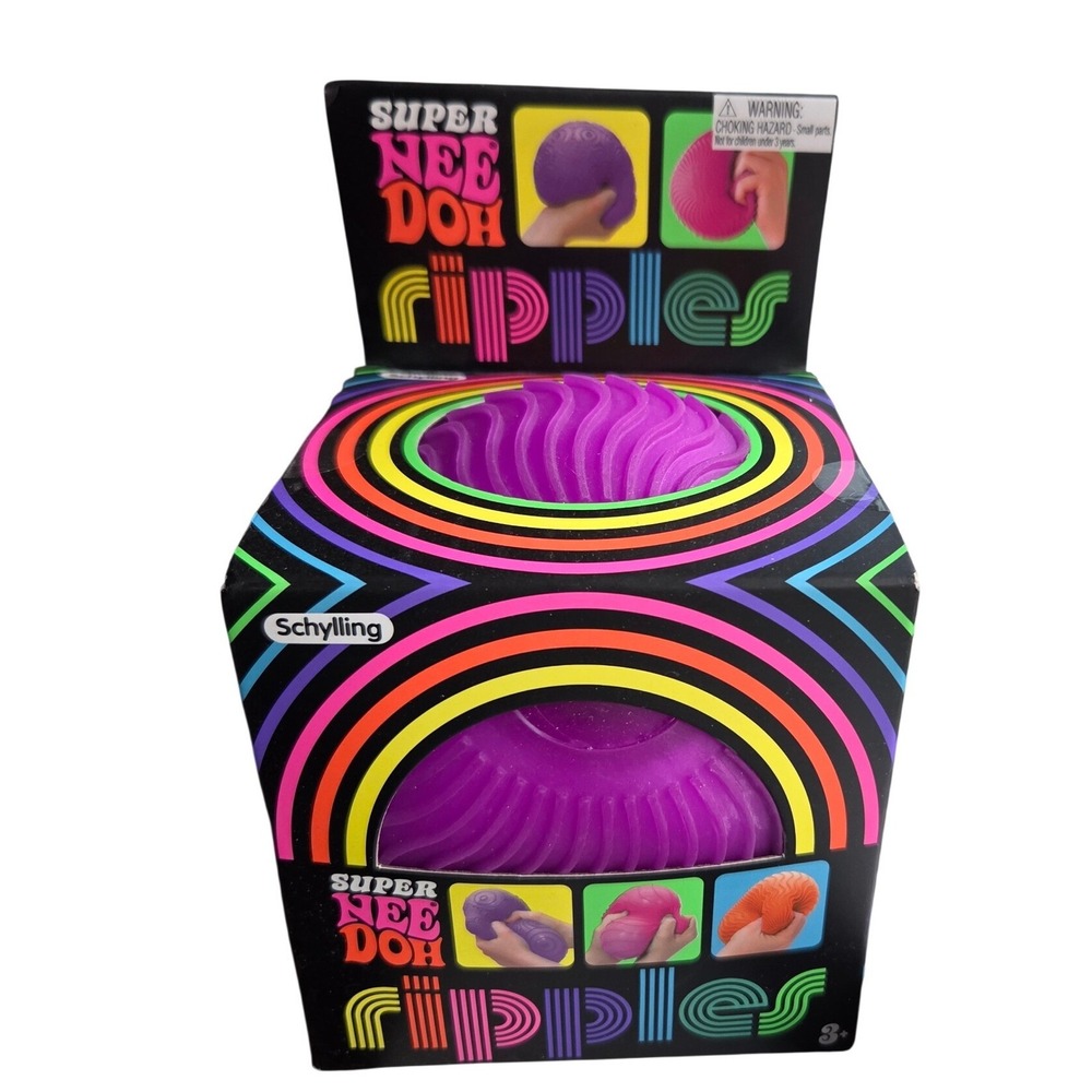 Schylling Super NeeDoh Ripples Toy Kids OS Purple New Fidget Stress Ball Glob